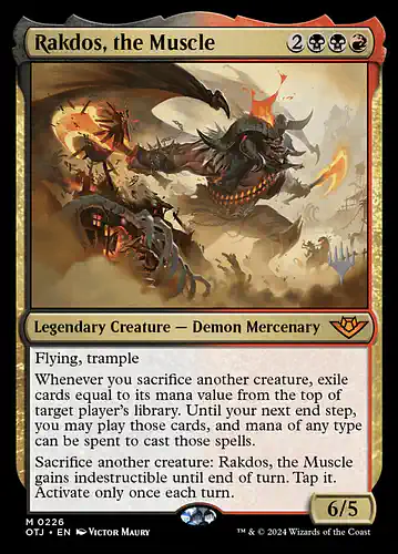 Rakdos, the Muscle - otj Spoiler