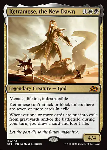 Ketramose, the New Dawn - dft Spoiler