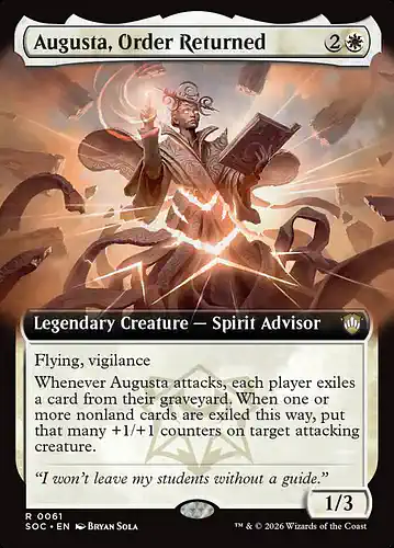 Augusta, Order Returned - soc Spoiler