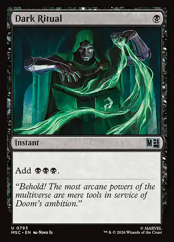 Dark Ritual - msc Spoiler