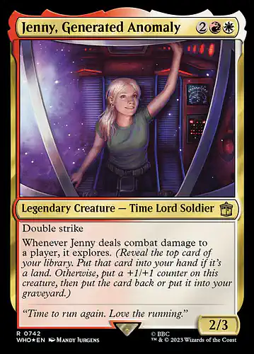 Jenny, Generated Anomaly - who Spoiler