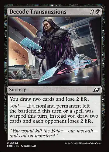 Decode Transmissions - eoe Spoiler