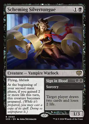 Scheming Silvertongue - sos Spoiler