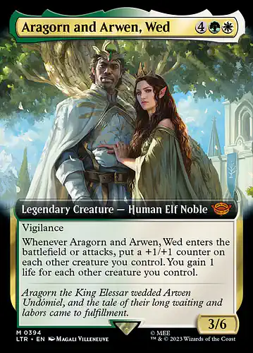Aragorn and Arwen, Wed - ltr Spoiler