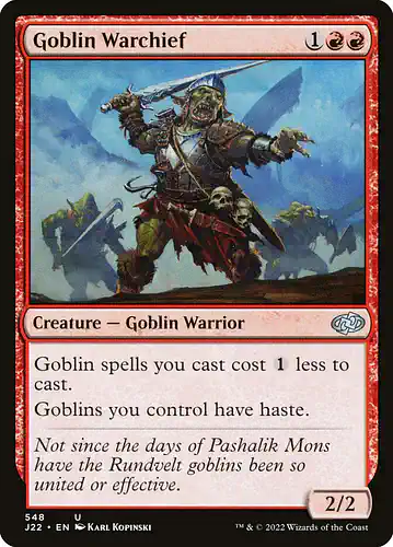 Goblin Warchief - j22 Spoiler