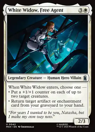 White Widow, Free Agent - msh Spoiler