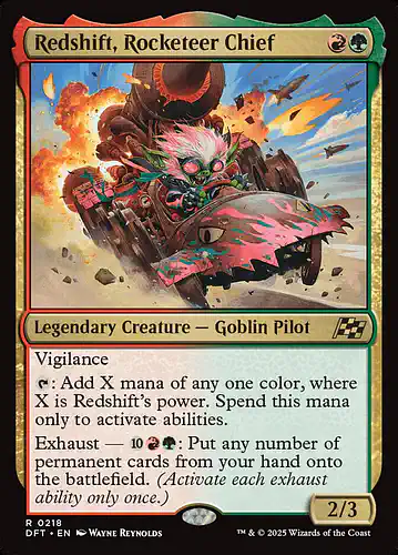 Redshift, Rocketeer Chief - dft Spoiler