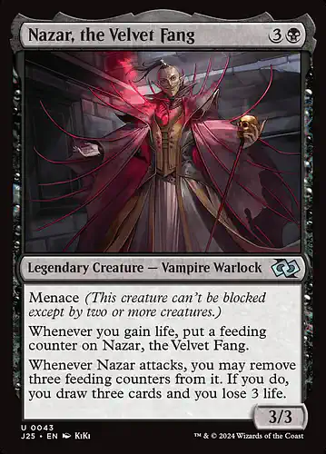 Nazar, the Velvet Fang - j25 Spoiler