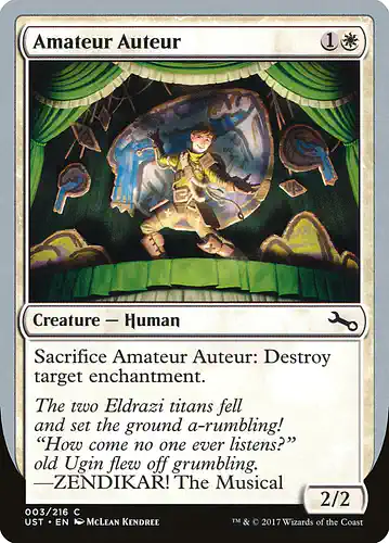 Amateur Auteur - ust Spoiler