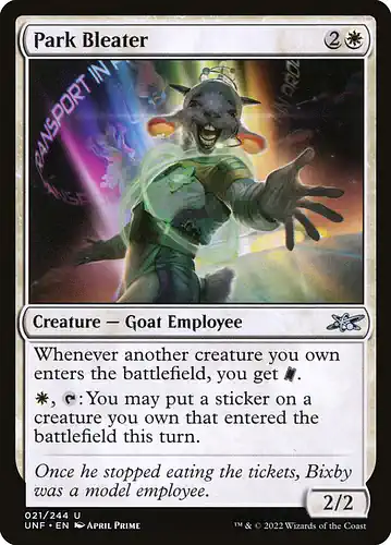 Park Bleater - unf Spoiler