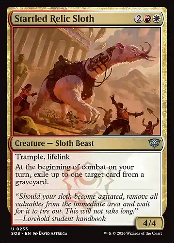 Startled Relic Sloth - sos Spoiler