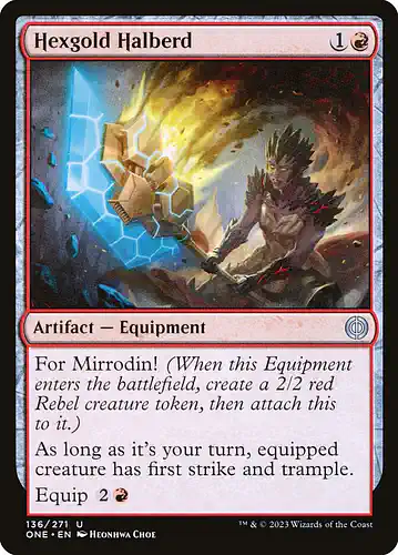 Hexgold Halberd - one Spoiler