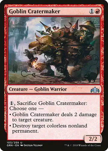 Goblin Cratermaker - grn Spoiler