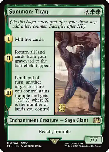 Summon: Titan - fin Spoiler