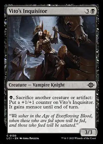 Vito's Inquisitor - lci Spoiler