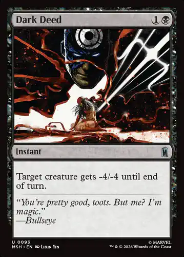 Dark Deed - msh Spoiler