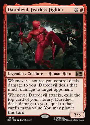 Daredevil, Fearless Fighter - msc Spoiler