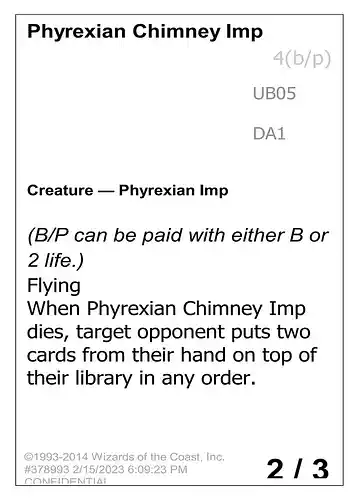 Phyrexian Chimney Imp - unk Spoiler