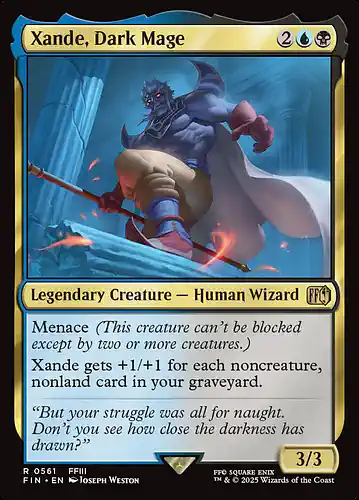 Xande, Dark Mage - fin Spoiler