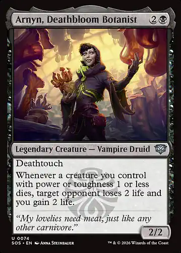 Arnyn, Deathbloom Botanist - sos Spoiler