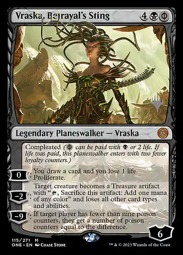 Vraska, Betrayal's Sting - one Spoiler