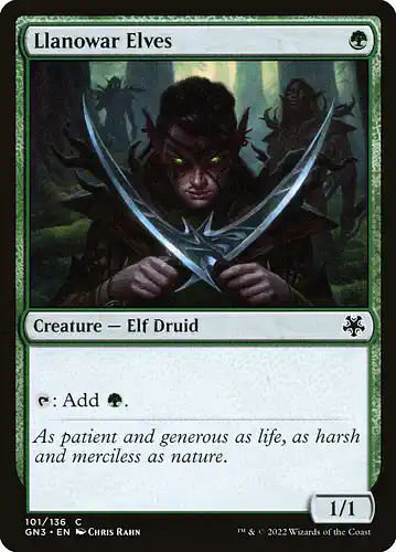 Llanowar Elves - gn3 Spoiler