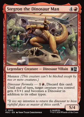 Stegron the Dinosaur Man - msc Spoiler