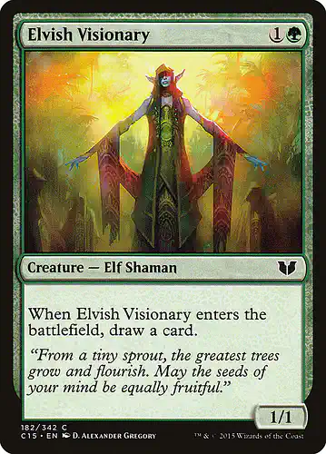 Elvish Visionary - c15 Spoiler
