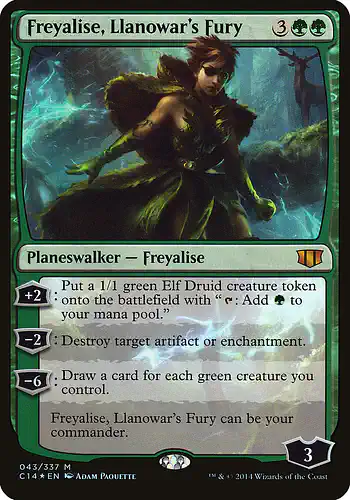 Freyalise, Llanowar's Fury - c14 Spoiler