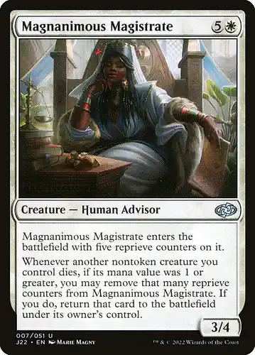 Magnanimous Magistrate - j22 Spoiler