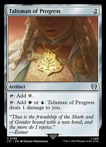 Talisman of Progress - ltc Spoiler
