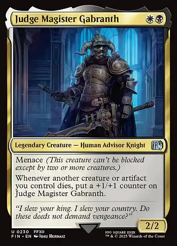 Judge Magister Gabranth - fin Spoiler