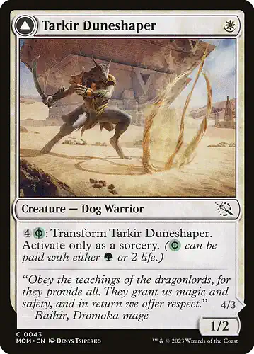 Tarkir Duneshaper - mom Spoiler