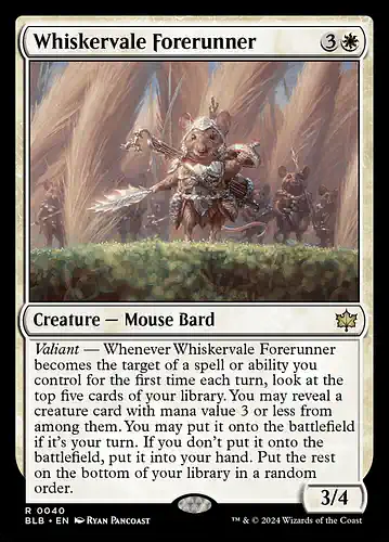 Whiskervale Forerunner - blb Spoiler