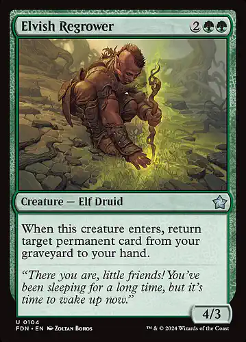 Elvish Regrower - fdn Spoiler