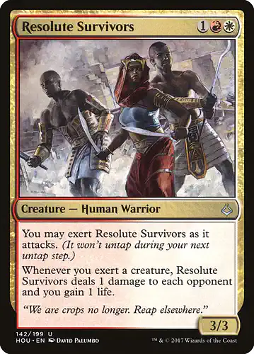 Resolute Survivors - hou Spoiler