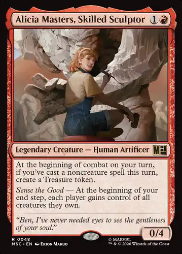 Alicia Masters, Skilled Sculptor - msc Spoiler