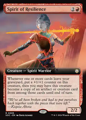 Spirit of Resilience - soc Spoiler