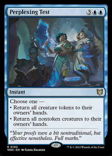 Perplexing Test - woc Spoiler