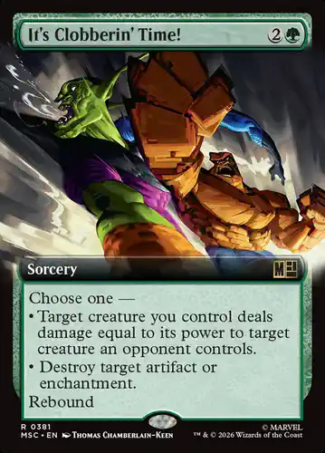 It's Clobberin' Time! - msc Spoiler