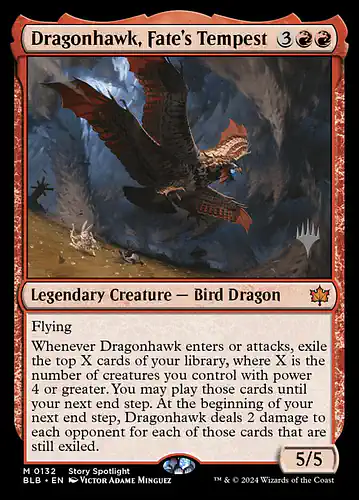 Dragonhawk, Fate's Tempest - blb Spoiler