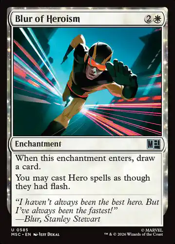 Blur of Heroism - msc Spoiler