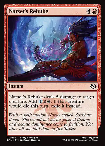 Narset's Rebuke - tdm Spoiler