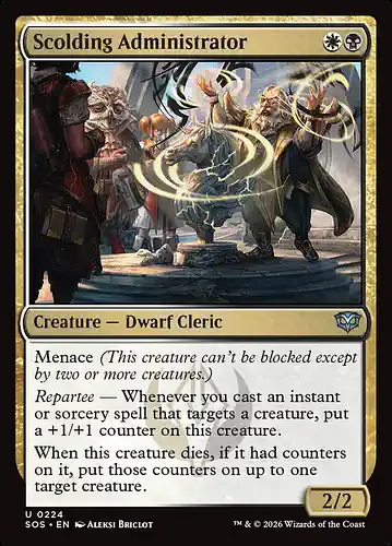 Scolding Administrator - sos Spoiler