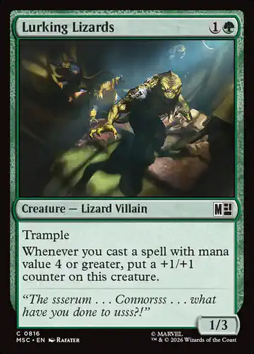 Lurking Lizards - msc Spoiler