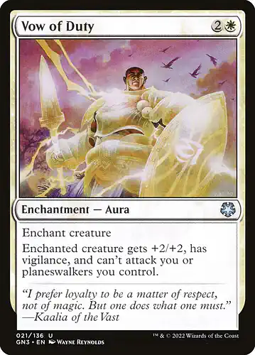 Vow of Duty - gn3 Spoiler