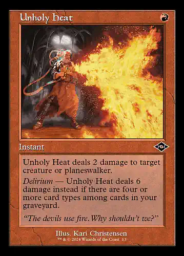 Unholy Heat - h2r Spoiler