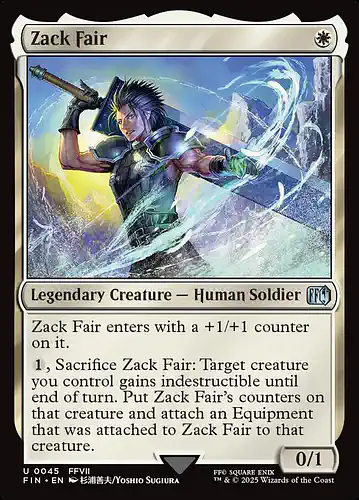 Zack Fair - fin Spoiler