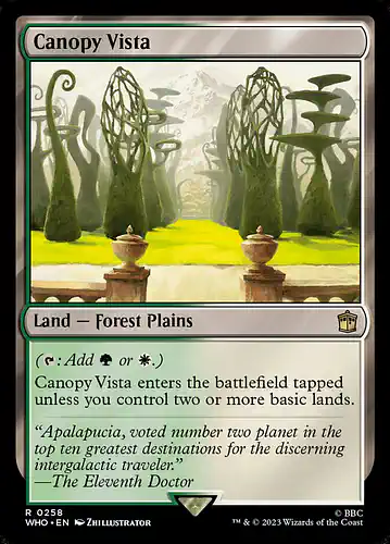 Canopy Vista - who Spoiler
