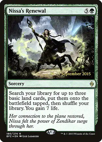 Nissa's Renewal - bfz Spoiler